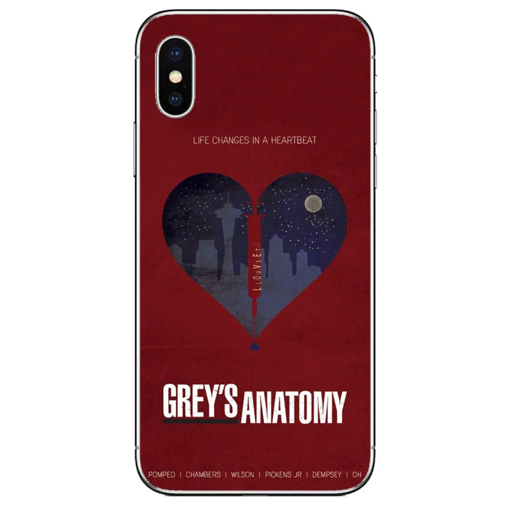 Чехол для iPhone 11 Pro MAX 5s SE 6 6SPlu 7 8Plus X XR XS MAX GREYS Anatomy TPU Мягкий силиконовый чехол - Цвет: TPU