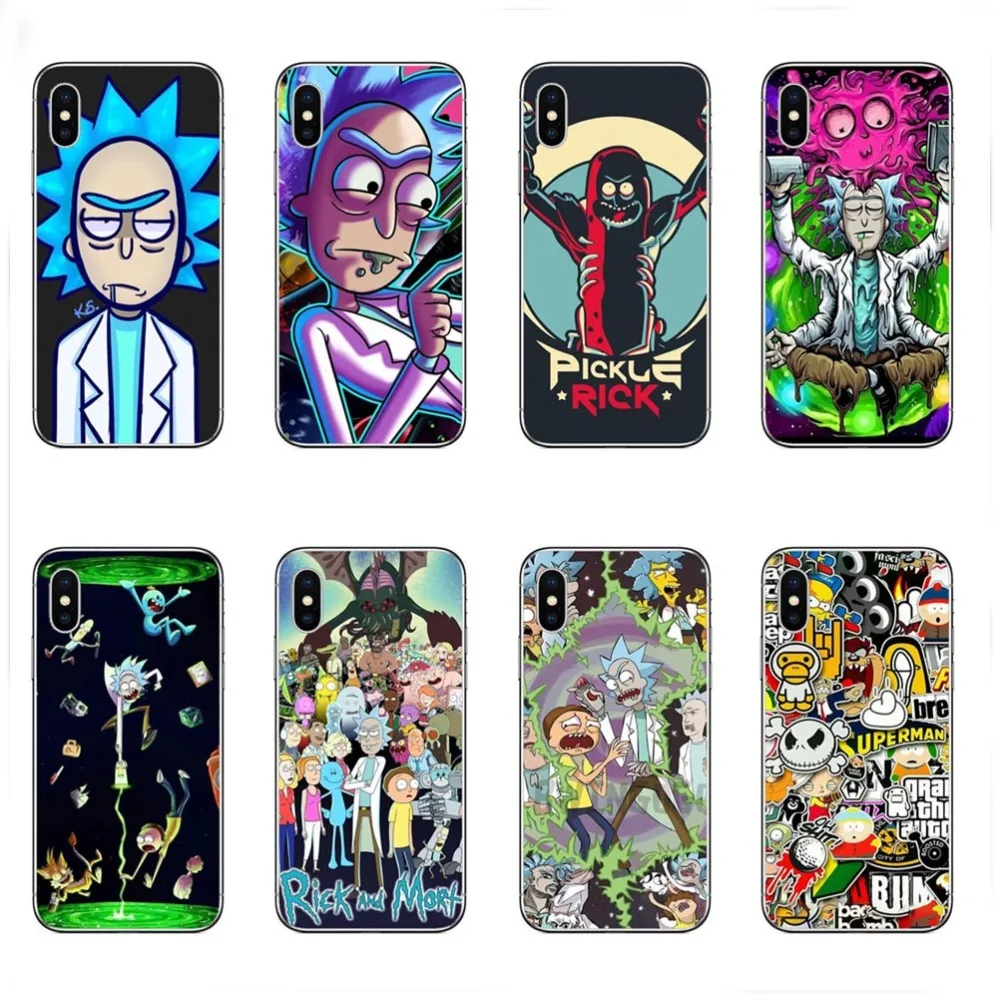 

kuliai For iphone 8 plus Transparent edge coque Cover Cartoon characters For iPhone X 4 4S 5 5S 5C SE 6 6S 7 8 Plus XS XR XS MAX