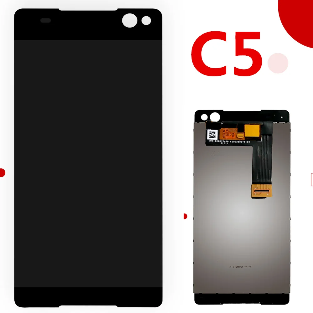 

Original For SONY Xperia C5 LCD display Touch Screen Digitizer C5 Ultra Display Screen E5506 E5533 E5563 E5553 LCD with frame
