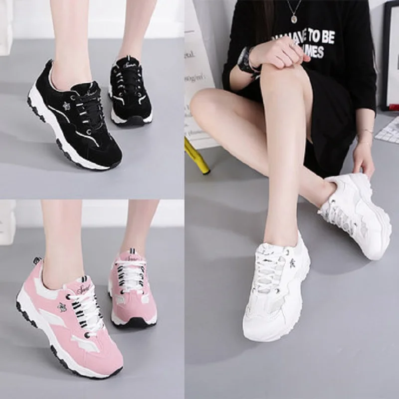 

2018 spring and autumn fashion new ladies sports shoes lightweight comfortable breathable flat casual shoes
