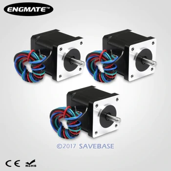 

ENGMATE 3Pcs DIY Part Nema 14 Stepping Motor EMA142-3816S4 With Holding Torque 28Oz-In RU Local Delivery