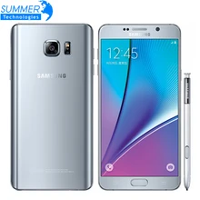 Оригинальный разблокирована Samsung Galaxy Note 5 мобильный телефон 4 г LTE 5.7 ”16MP Octa core 4 ГБ оперативной памяти 32 ГБ ROM NFC Смартфон