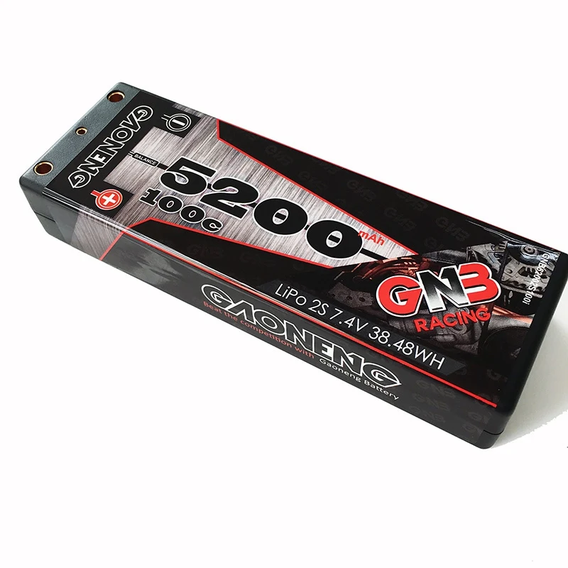 Gaoneng GNB Lipo батарея T Plug 7,4 V 5200mAh 100C 2S 1:12 38.48WH для RC FPV модели автомобилей игрушки перезаряжаемые части Accs