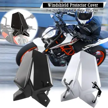 

Windshield for 2017 2018 KTM Duke 125 390 Motorcycle ABS Windscreen w/ Mounting Bracket Duke125 Duke390 Wind deflector