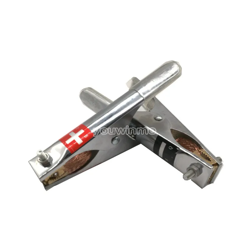 

2pcs Battery Charger Clip Size L Nickel Plating Truck Storage Battery Pure Cupper Clamp Connector Ground Lead Car Stying