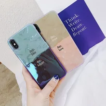 

Luxury Brand Blue Ray IMD Soft Silicone Case For iPhone X 6 6S 7 8 Plus Cover Cute Day Hope Day Love Day Like Happy