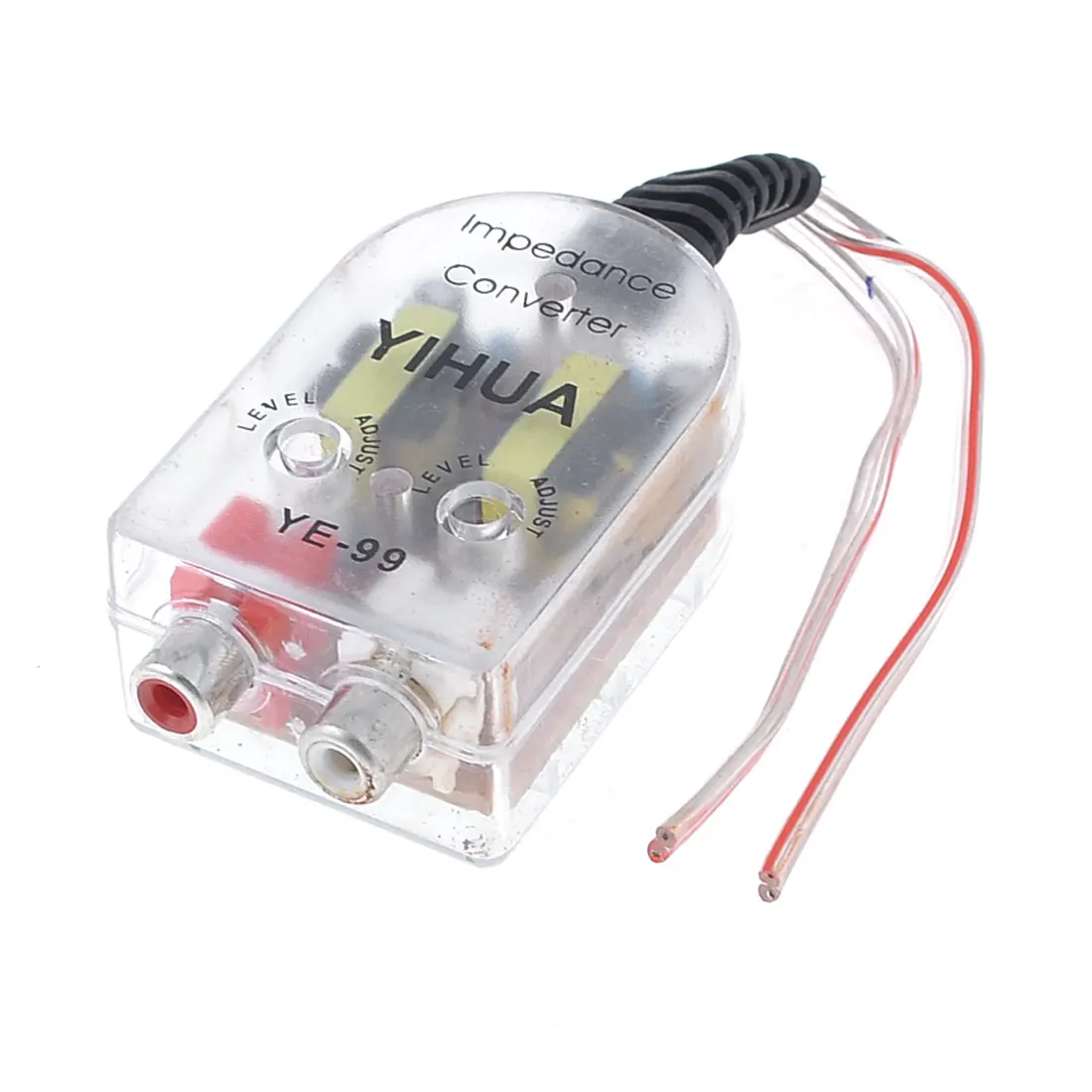 UXCELL Auto Line Out Speaker Level To 2 Rca Input Audio Impedance