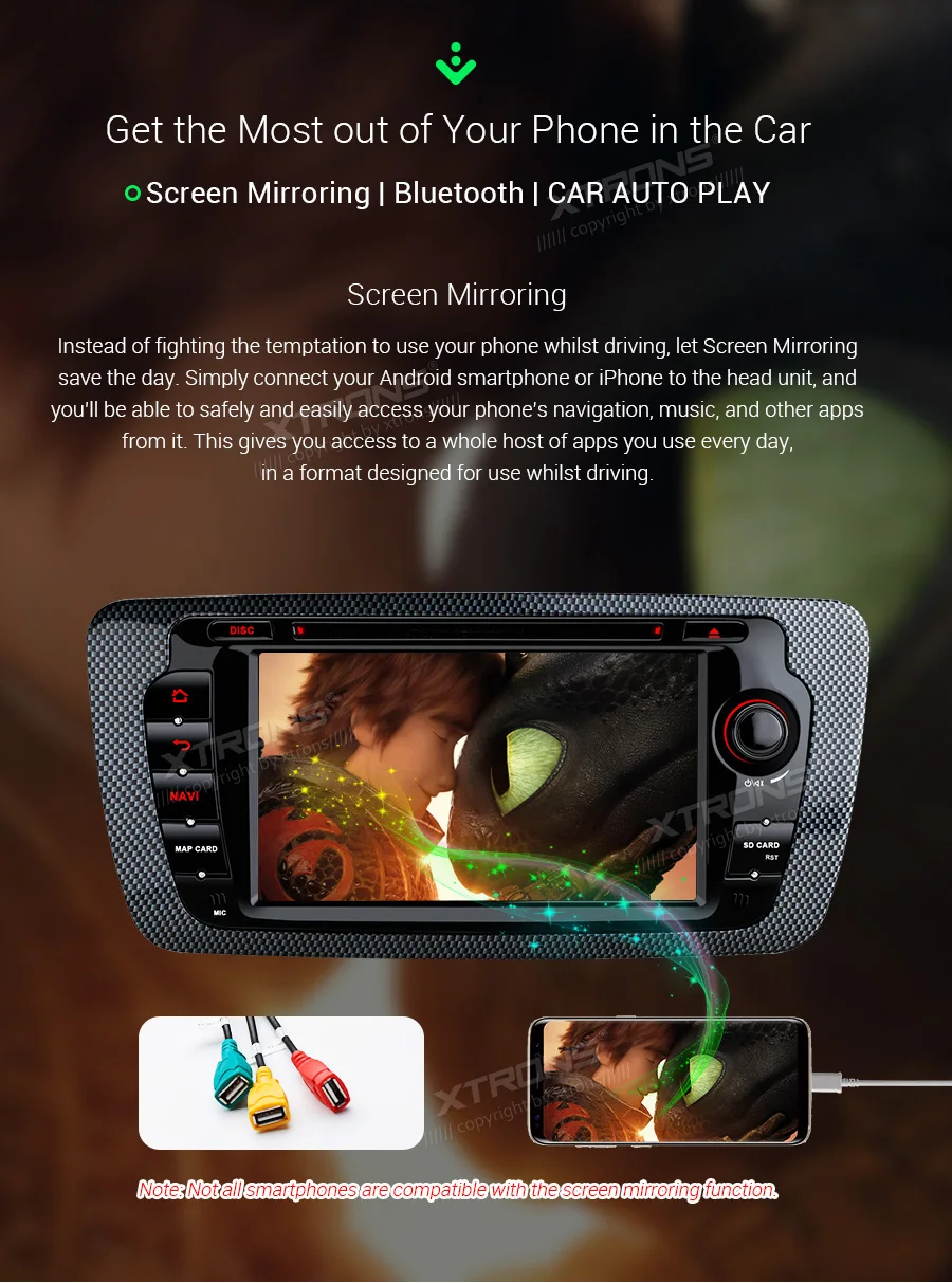 Excellent XTRONS 7" Android 9.0 Car DVD Player for Seat Ibiza MK4 6J Sport Coupe Ecomotive Cupra 2009 2010 2011 2012 2013 Radio GPS WIFI 9