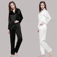 Womens Silk Satin Pajamas Set Pajama Pyjamas Set Sleepwear Loungewear S M L XL 2XL 3XL