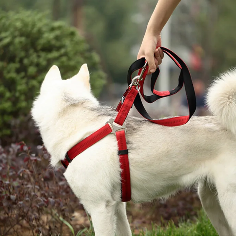 Besar Anjing Gembala Layanan Xl Harness Rompi Pelatihan Leash