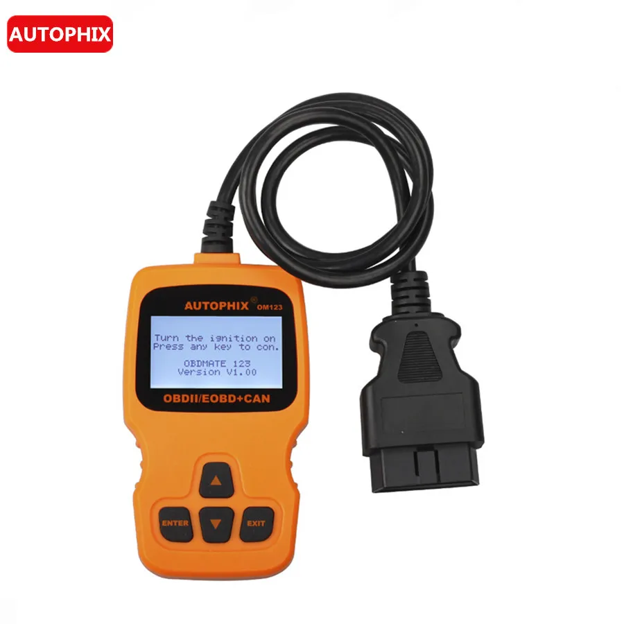

New Arrival OM123 OBD2 EOBD CAN Hand-held Engine Code Reader(Orange Color)