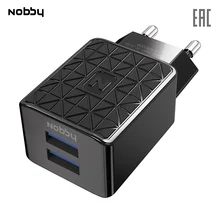 Сетевое зарядное устройство Nobby Practic NBP-TC-21-01, USB, прочное, надежное зу,черный
