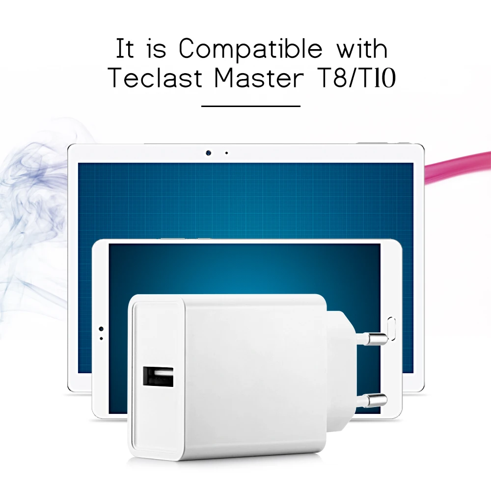 Teclast aps-ki018we-G быстрое зарядное устройство белый минималистичный EU штекер для Teclast Master T8/T10 белый минималистичный дизайн