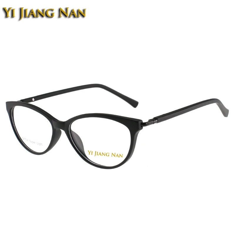 Optische Nan Matte Licht Vollrand Frauen Rezept Rahmen Gläser Red Ultra Brillen Katze Auge Jiang Marke 90 wine purpurrot Yi tortoise Tr Black 57azaq