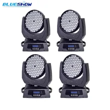 Нет налога на заказ 4 шт./лот, зум светодиодный подвижный светильник RGBW мыть свет 108x3 Вт этап KTV диско ночной клуб профессиональное освещение