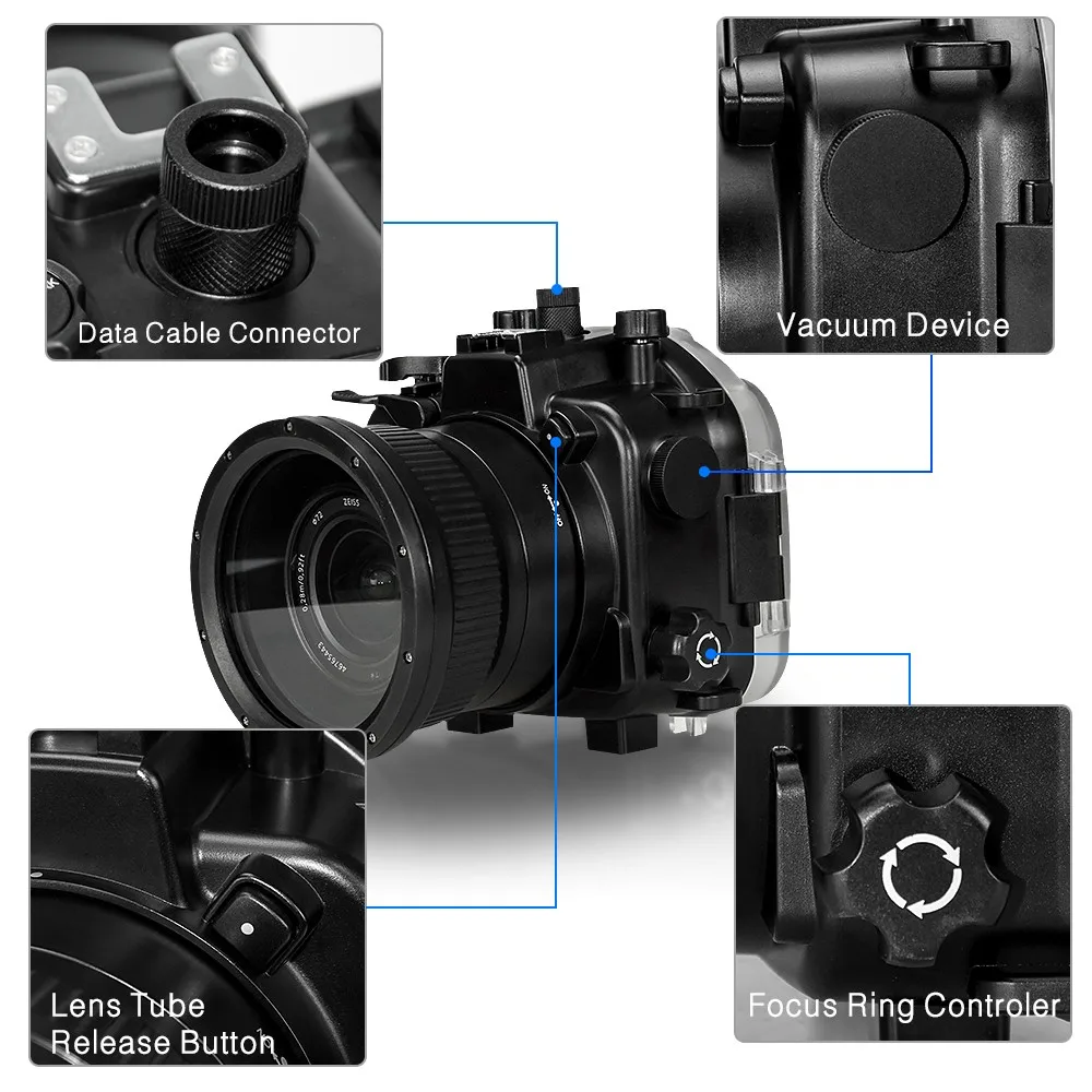 Чехол для подводной камеры Seafrogs 40 м/130 футов для камеры sony A7 III A7R III A7M3 A7RM3