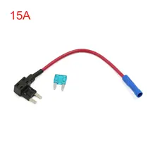 X Autohaux Авто Мини добавить-а-цепи Acn Atm низкий профиль лезвие стиль держатель предохранителя коснитесь 15A