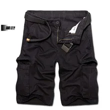 Летние новые мужские шорты свободного покроя с несколькими карманами