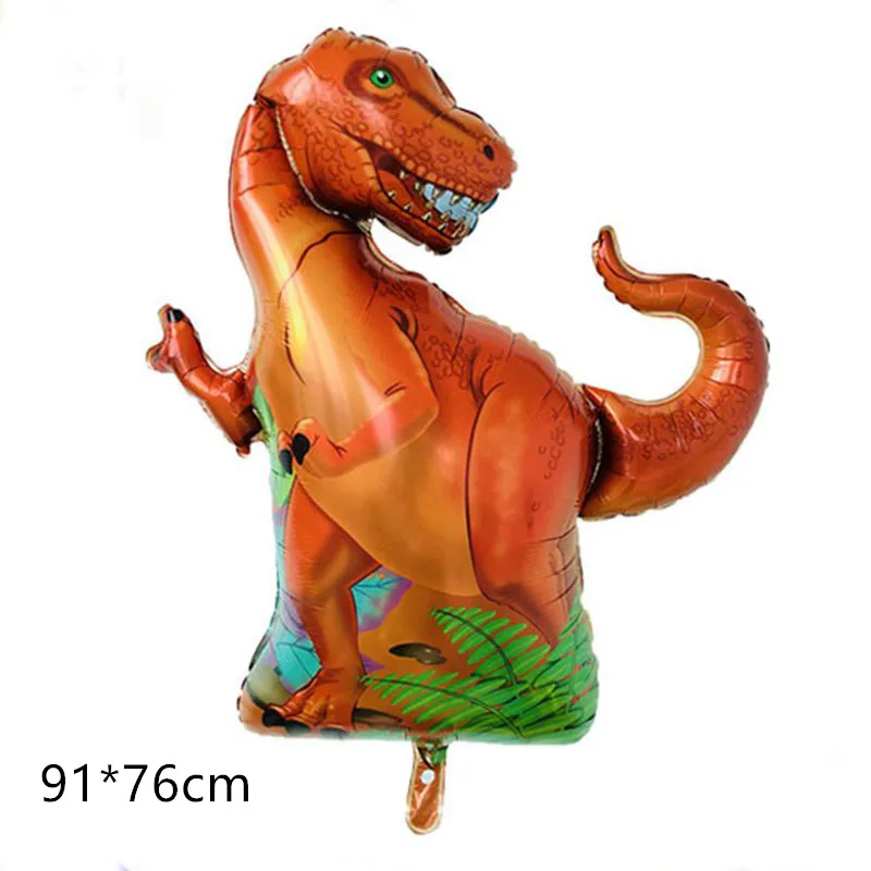 

1pcs Walking Foil Balloons Wild Dinosaur Jurassic Period Ancient Tyrannosaurus Children Balloon Jungle Party Globos Supplies