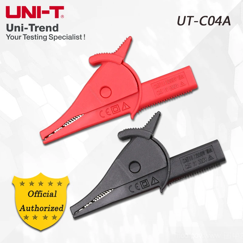

UNI-T UT-C04A Through hole alligator clip; for UT233, UT533, UT501, UT502, UT502A, UT595, UT805A, UT243, etc.