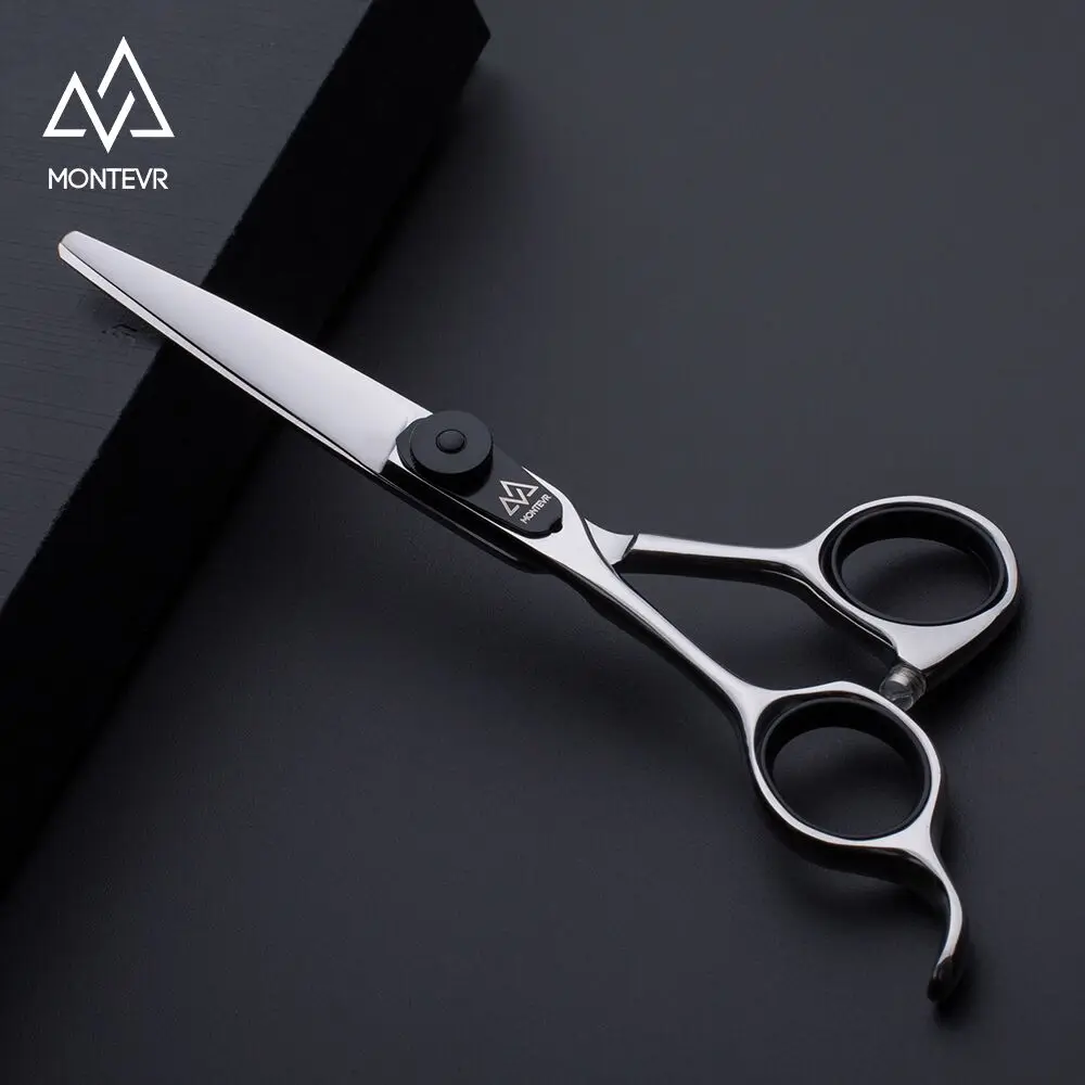 

Montevr Japanese professional hair cutting scissors 440C salon barber scissors 5.5" left handed hair scissors