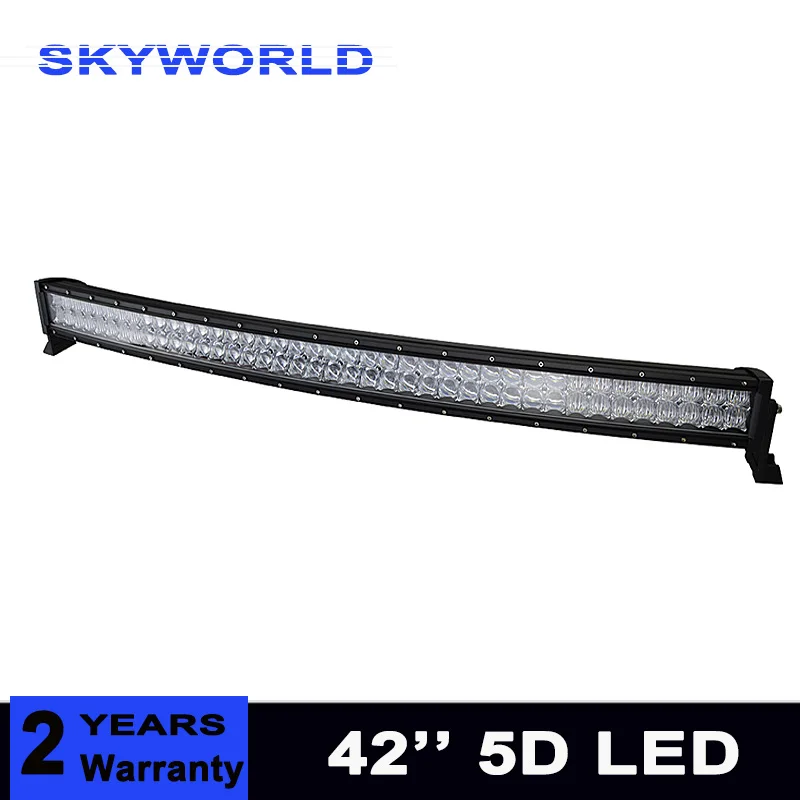 

5D Curved Double-Row 42Inch LED Light Bar Combo Beam Offroad Work Light 4WD 4x4 LED Bar Camper Trailer ATV SUV