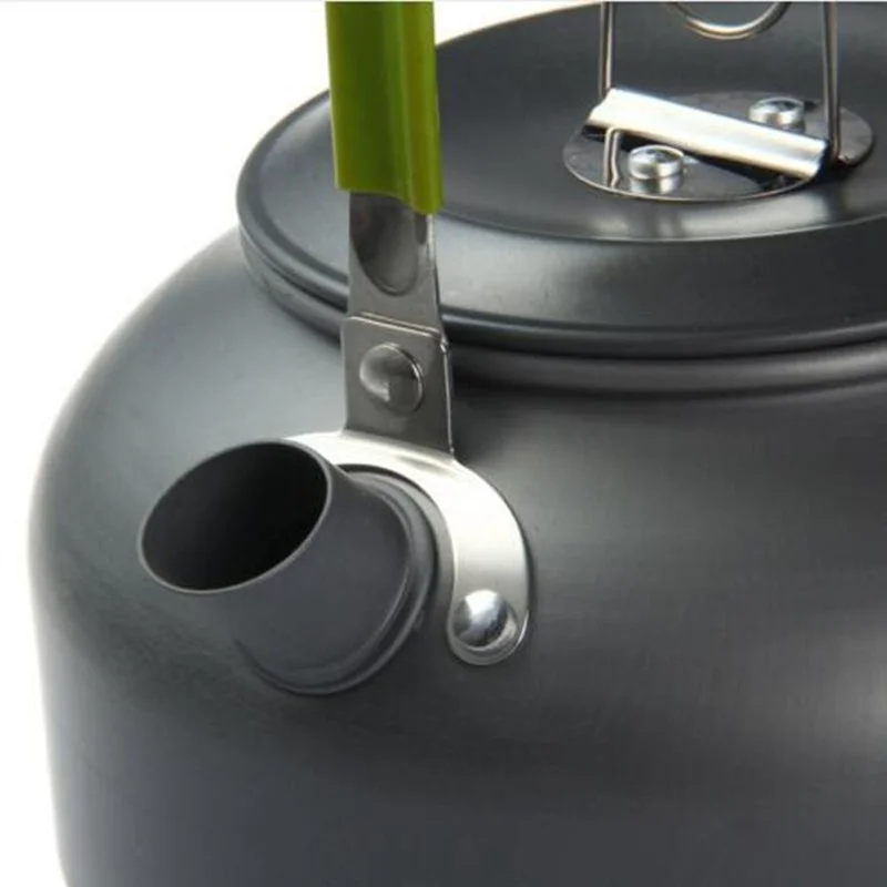 0.8L portátil acampar al aire libre senderismo Picnic de aluminio de aleación de hervidor de agua tetera café olla de agua al aire libre electrodomésticos