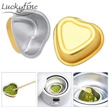 10 шт. 30 г тающая чаша с воском из алюминиевой фольги для удаления волос Bean Depilatory крем чаша в форме сердца для горячей пленки Твердые восковые гранулы Новинка