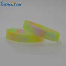 YERLLSOM 100 шт. индивидуальные персонализированный силиконовые браслеты сегментированные браслеты для событий YS071602