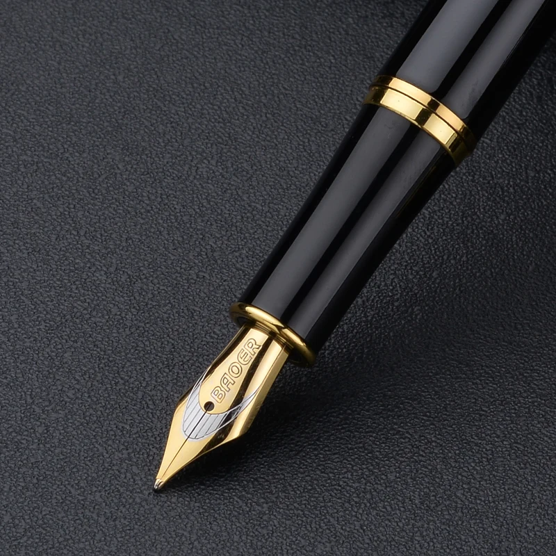 Buy baoer fountain pen new fashion black M pen/office