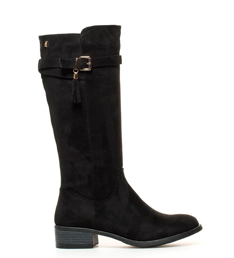xti black boots