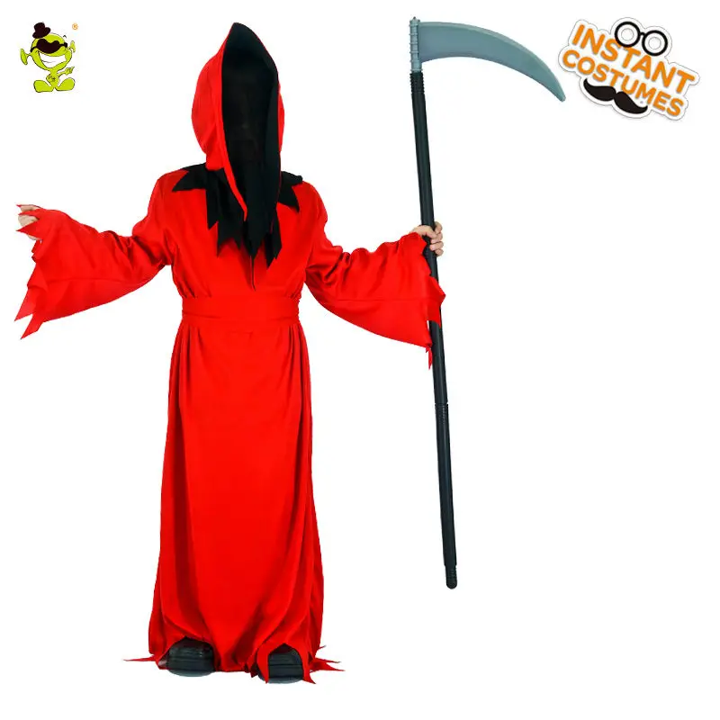 Страшные кровавые костюмы красного дьявола для мальчиков; маскарадный костюм на Хэллоуин; вечерние костюмы для костюмированной вечеринки; нарядное платье; детская одежда для карнавала; вечерние костюмы