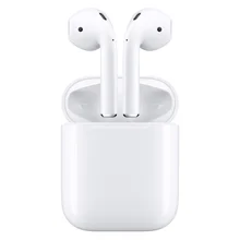 Оригинальные беспроводные наушники Apple AirPods, оригинальная bluetooth-гарнитура Apple для iPhone iPad Mac и Apple Watch