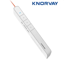 

Knorvay Handheld 2.4Ghz USB Wireless Presenter PPT Remote Control with Red Laser Pointer Pen for Powerpoint Presentation