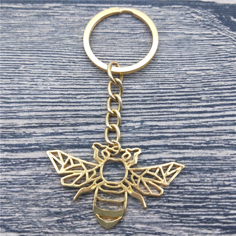 新しい折り紙蜂キーチェーンファッション折り紙蜂ジュエリー折り紙蜂車キーホルダーバッグキーリング用女性男性 Key Chains Aliexpress