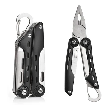 

10 in 1 Stainless Steel Multifunctional Plier Multitool Foldable Needlenose Pliers With Carry Case