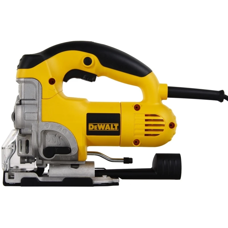 Лобзик электрический DeWalt DW331K (Мощность 701 Вт, регулировка скорости, маятниковая функция, быстрая замена пилки, литая подошва)