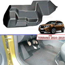 Накладка под педали на внутренний ковер для Nissan Terrano~ пластик ABS аксессуары для автомобиля Стайлинг Защита от грязи ковер