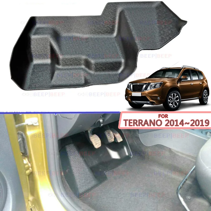 Пластина под педали на внутреннем ковре для Nissan Terrano 2014 ~ 2019 аксессуары из