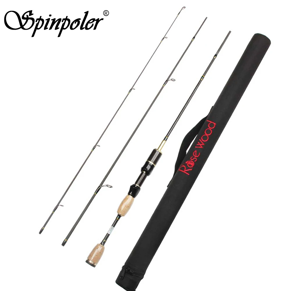 

Spinpoler 1.8m Ul Fishing Rod Spinning Casting 3 Sections Travel Carbon Rod Lure 0.8-5g Baitcasting Spinning UL Fishing Rod