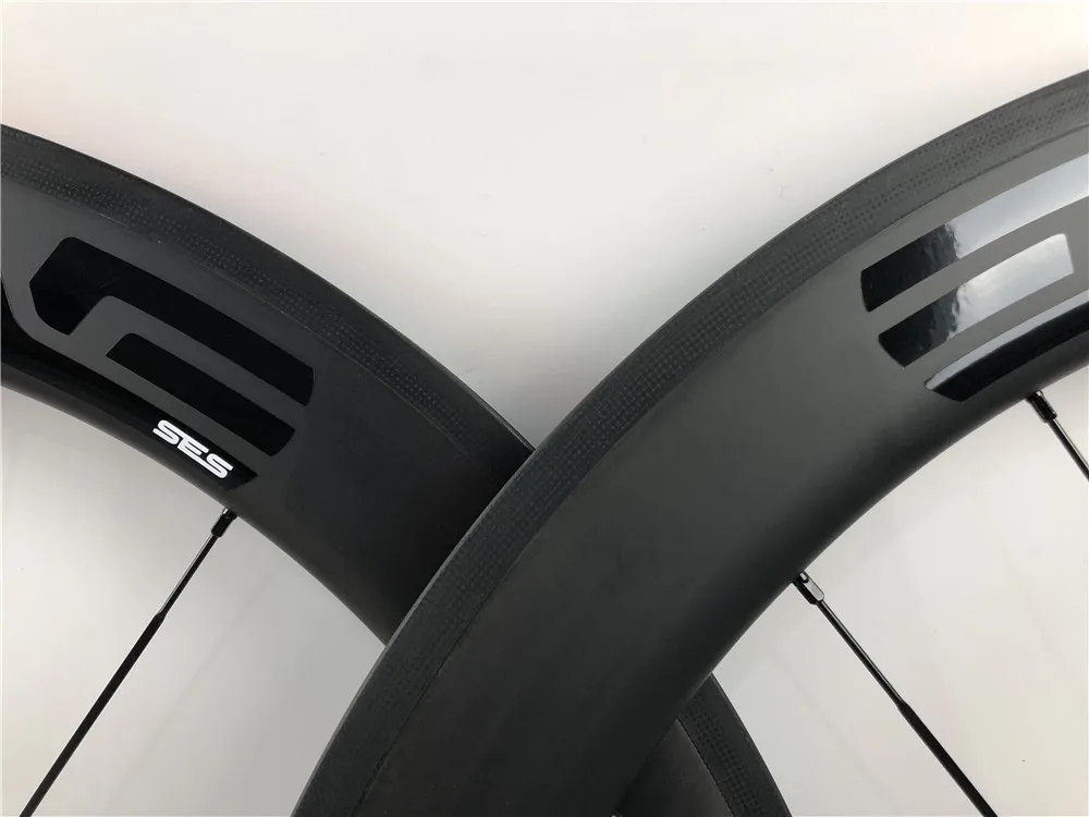 Top Light weight ENV SES 38mm carbon wheels 700c 50mm roues carbone route 60mm carbon road bicycle wheels 88mm tubular and clincher 0