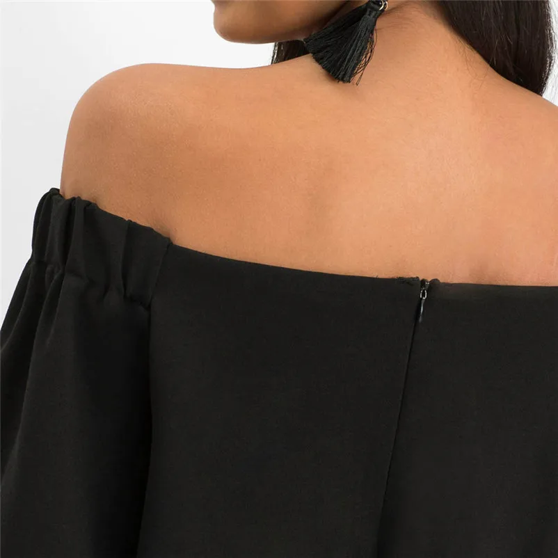Fashion summer jumpsuit woman 2018 Off Shoulder Sleeveless Beach Jumpsuit Ladies Beach Romper Trouse pantaloni siamesi A23#N (4)