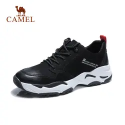 CAMEL натуральная кожа Мужская Спортивная обувь прогулочная спортивная обувь Легкие уличные корейский стиль спортивная обувь кроссовки