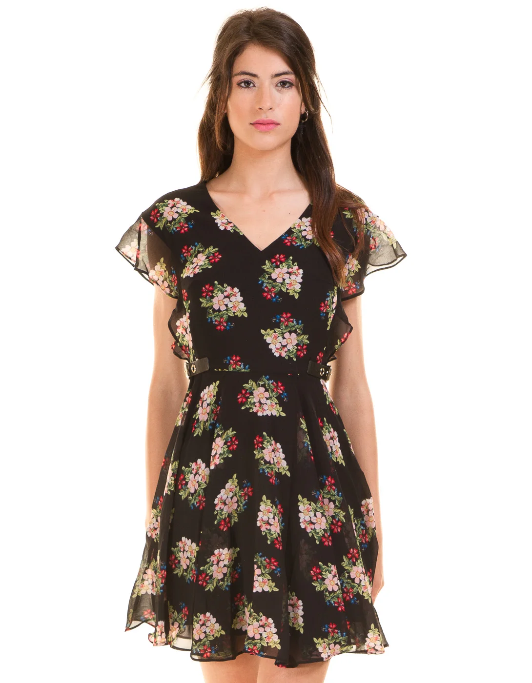 Guess flower print dressin Dresses from Women's Clothing on Aliexpress