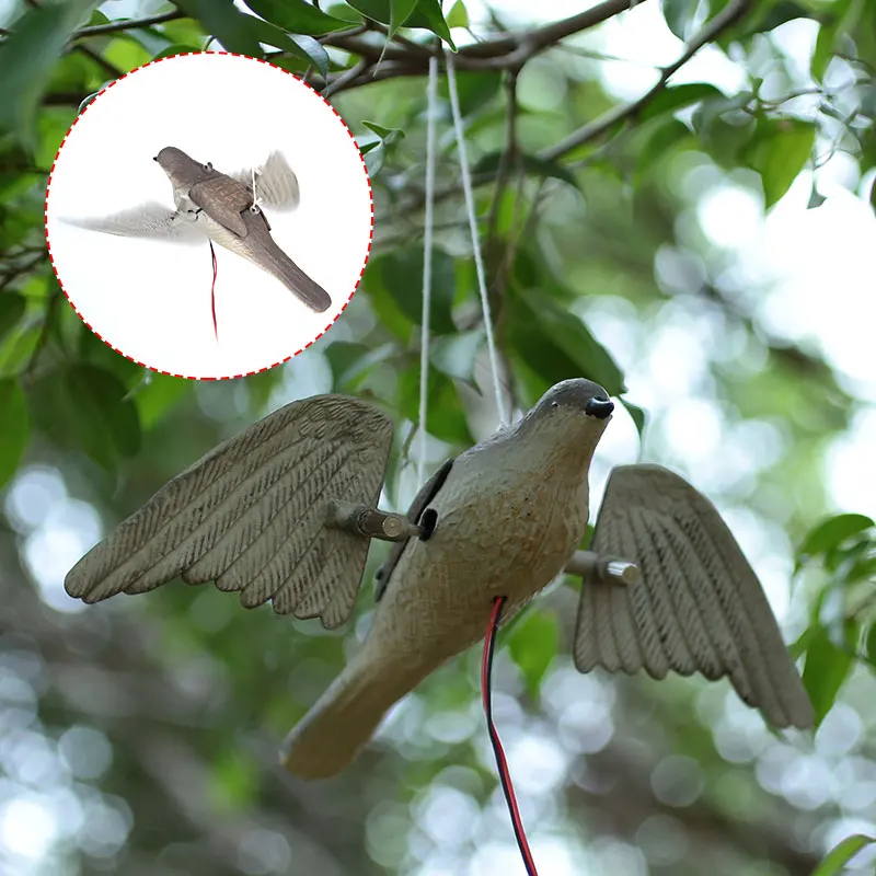 Simulation Pigeons Hunting Decoys Repellent Bird Tree Hunting Motor