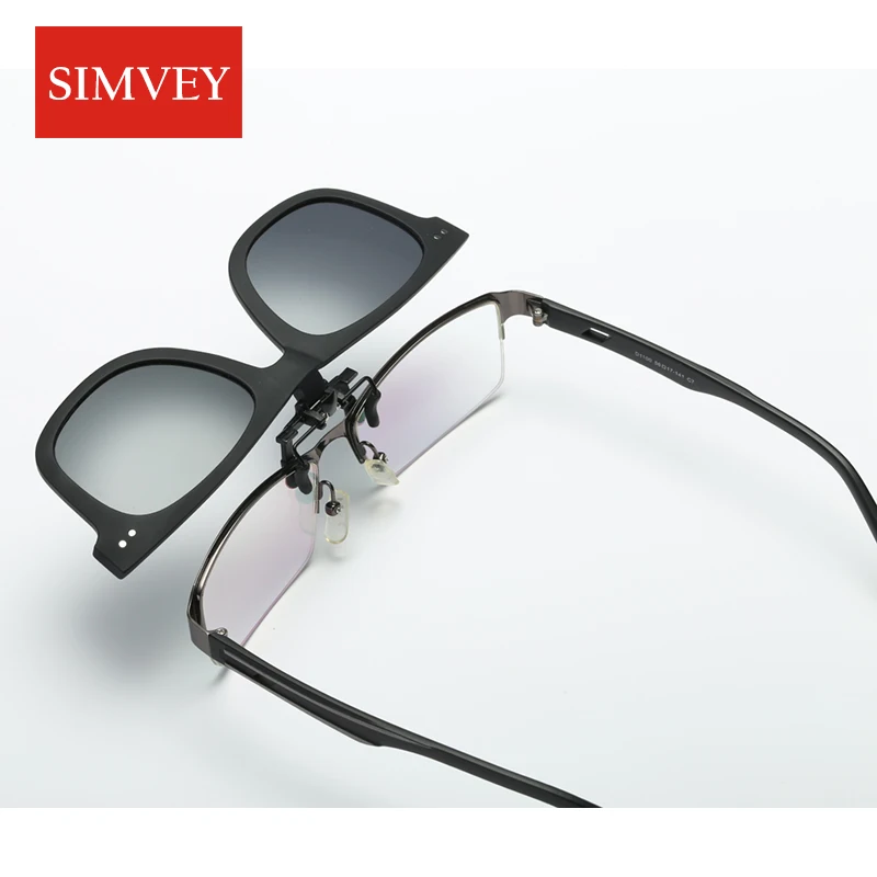 Классические поляризованные солнцезащитные очки Simvey Ретро стиль с заклепками на