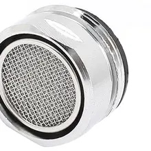 UXCELL 24 мм резьба 18 мм водосберегающее отверстие водопроводный кран фильтрующий сетчатый носик сопло аэратора W уплотнительная прокладка Серебряный тон