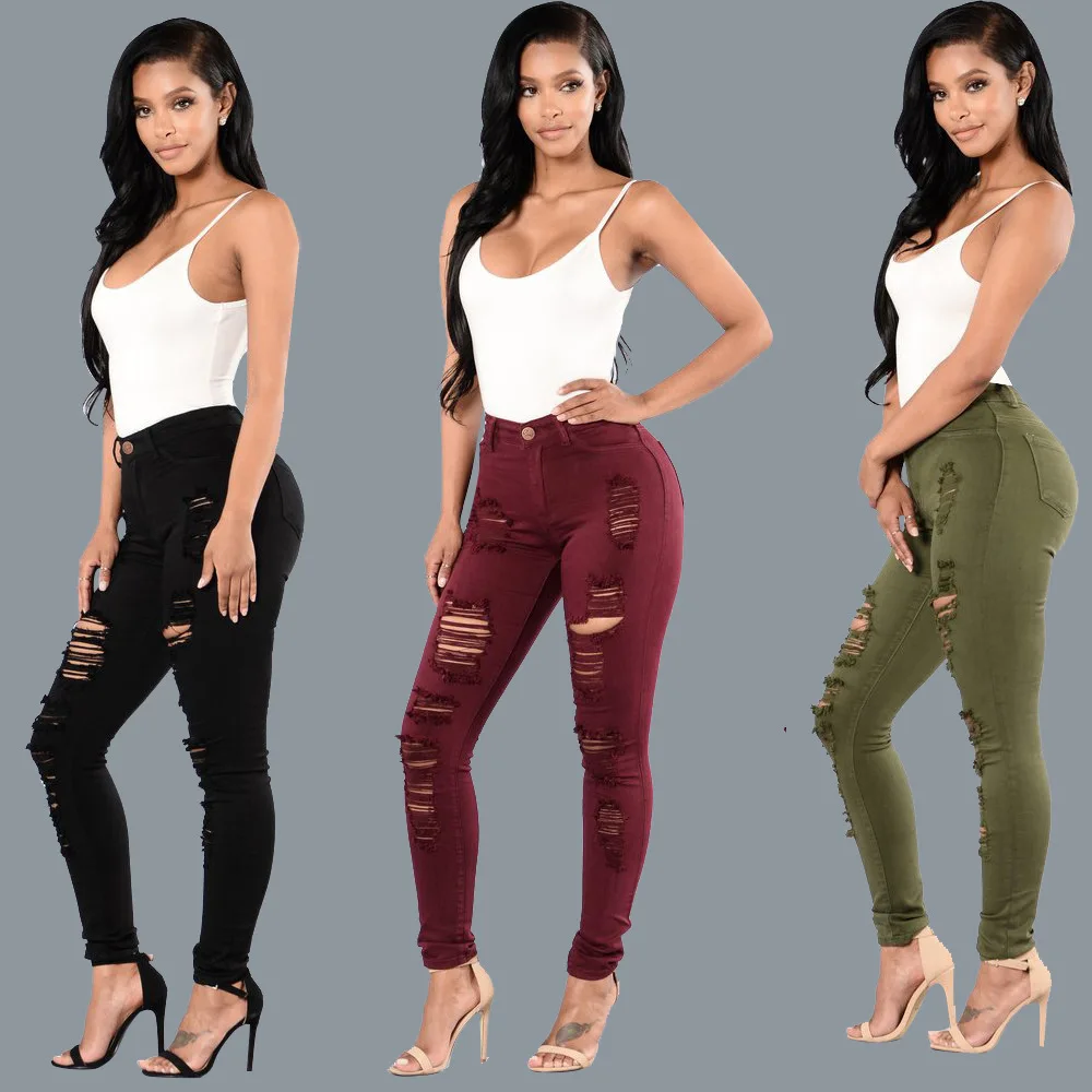 Aliexpress.com : Buy ripped jeans for women Cotton stretch