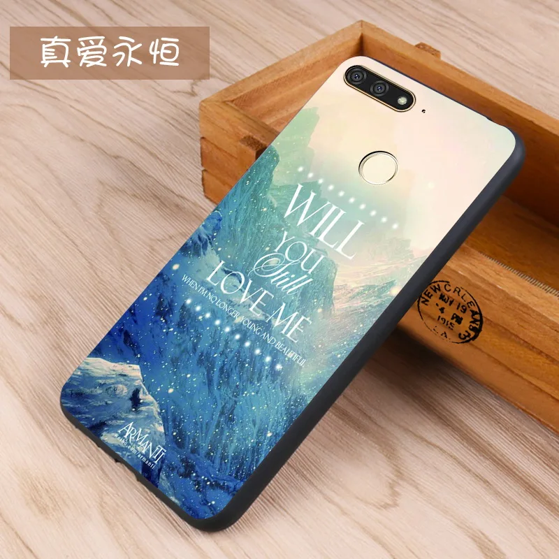 Huawei Honor 7a Case Original Cover for Huawei Honor 7a Case Bag Cover Skin Wolf Fish Skull honor 7a Fundas 100% BiNFUL 11