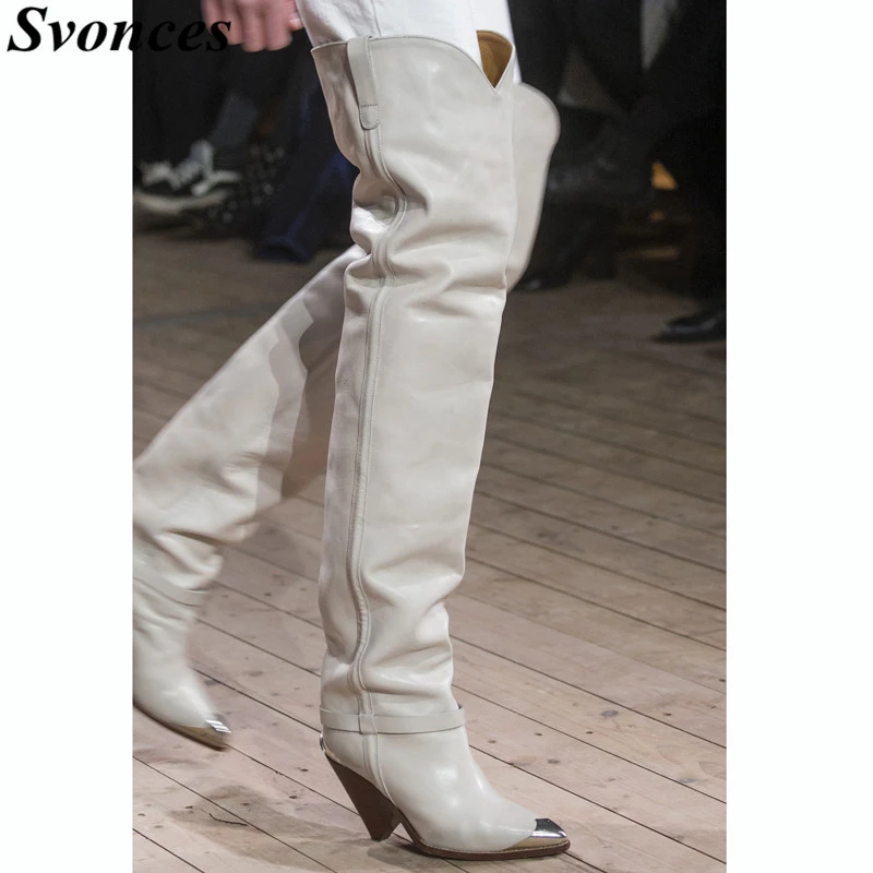 over the knee western boots